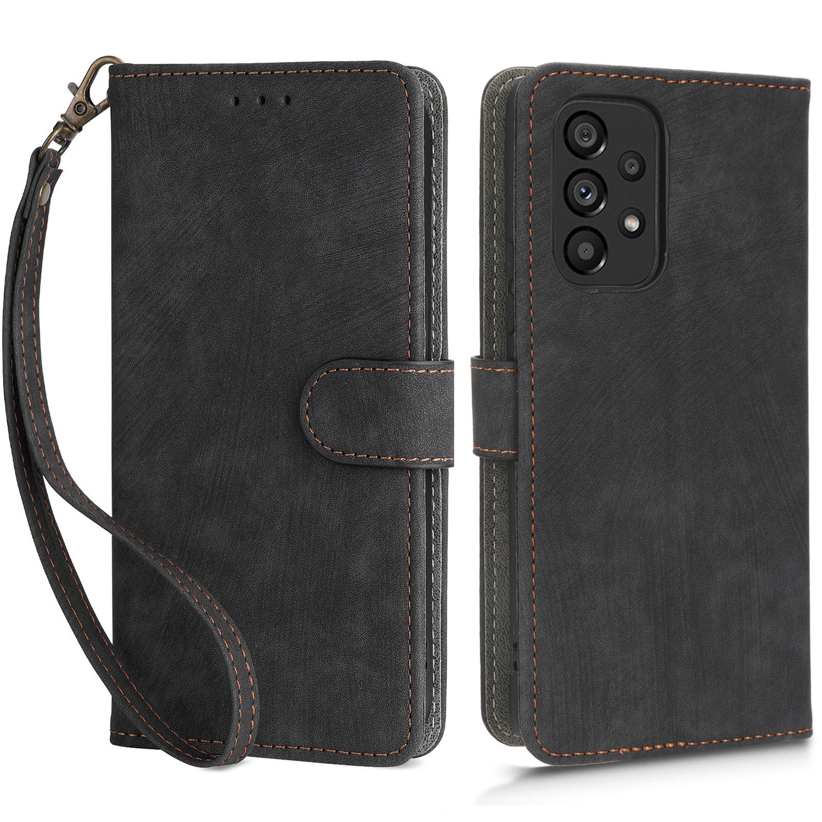 For Samsung Galaxy A53 5G Mobile Phone Case RFID Blocking Stand Wallet Leather Cover with Strap For Samsung Galaxy A53 5G Mobile Phone Case RFID Blocking Stand Wallet Leather Cover with Strap